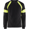 Blaklader Long Sleeve Shirt, Black/Yellow