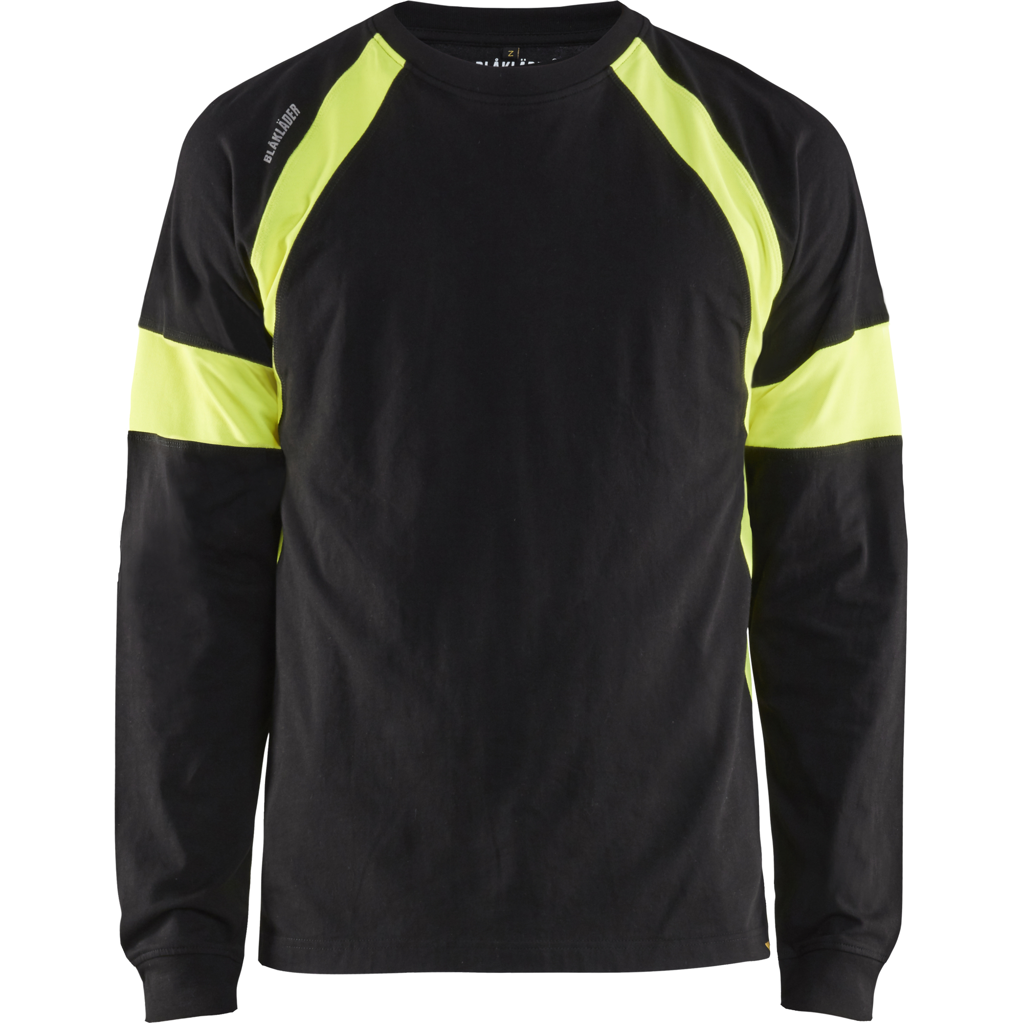 Blaklader Long Sleeve Shirt, Black/Yellow