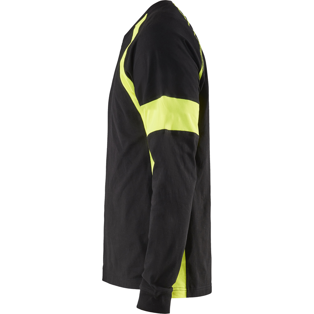 Blaklader Long Sleeve Shirt, Black/Yellow (3)