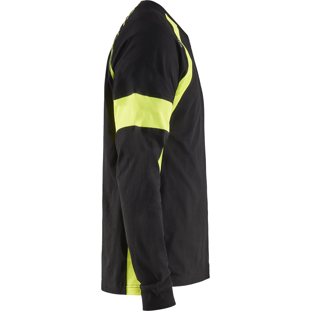 Blaklader Long Sleeve Shirt, Black/Yellow (2)