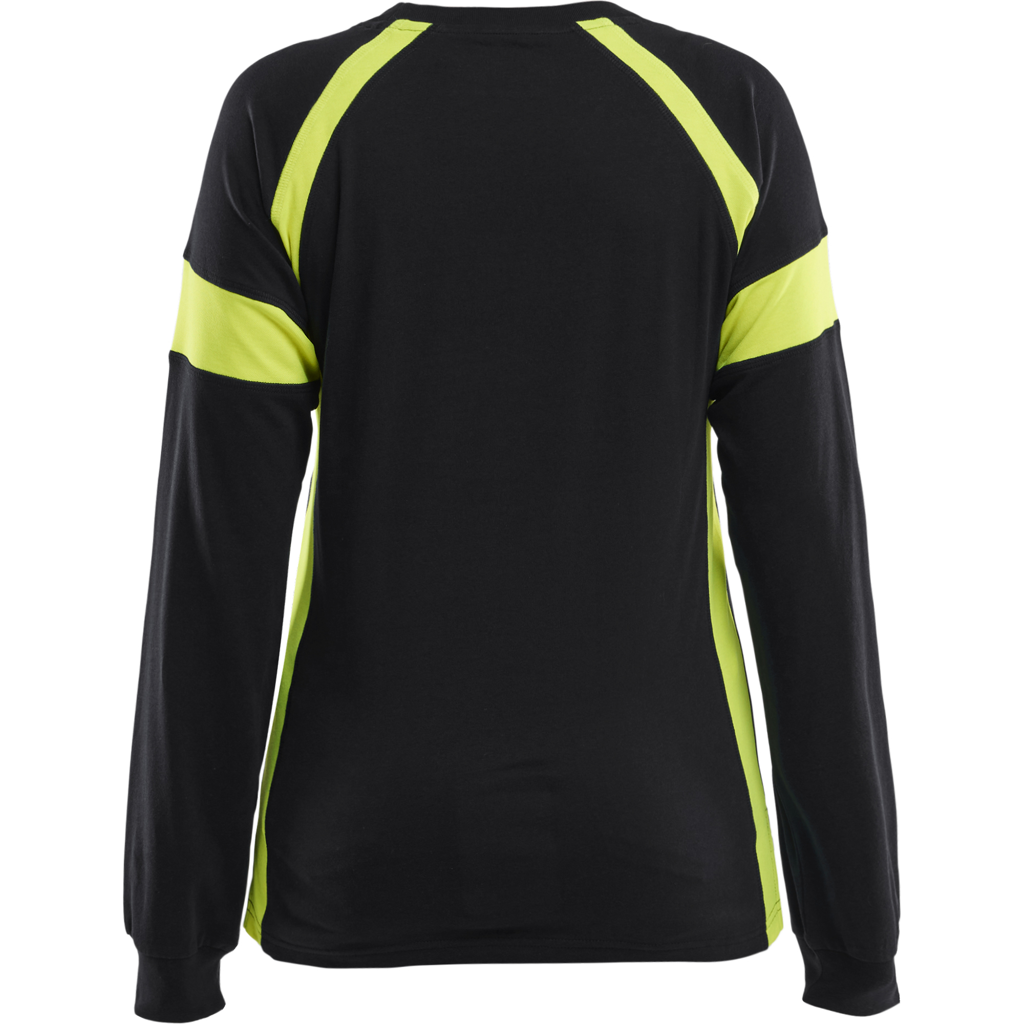 Blaklader High Vis Ladies Long Sleeve T-Shirt, Black/Yellow (4)