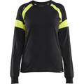 Blaklader High Vis Ladies Long Sleeve T-Shirt, Black/Yellow