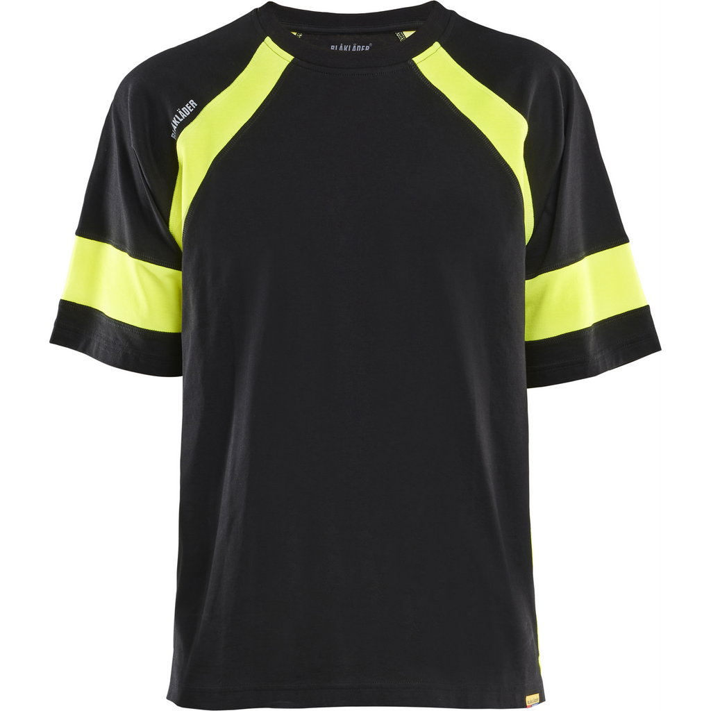 Blaklader High Vis T-Shirt, Black/Yellow