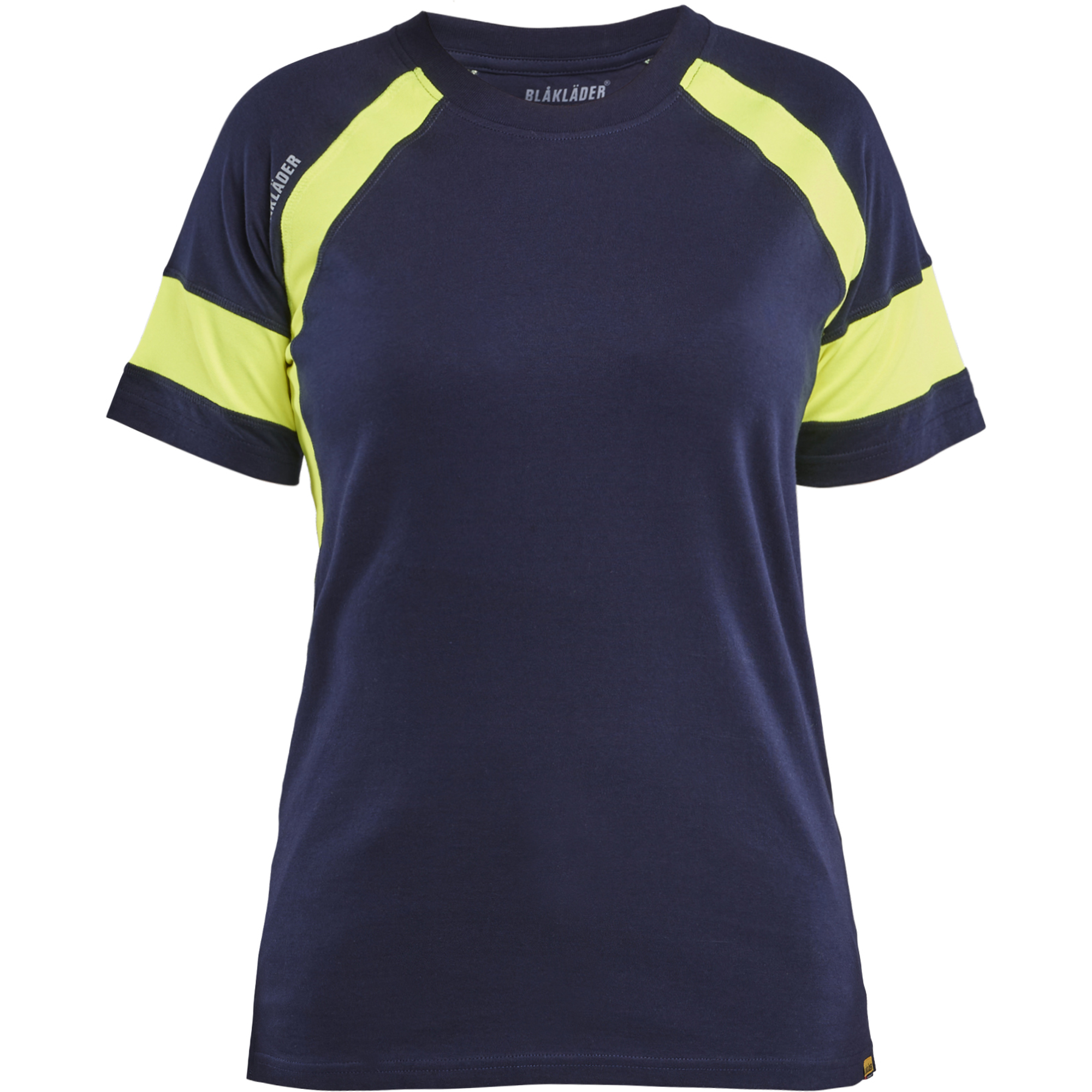 Blaklader High Vis Women's T-Shirt, Navy Blue/Yellow
