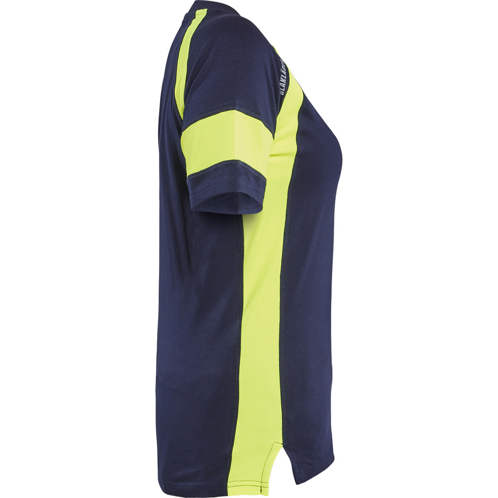 Blaklader High Vis Women's T-Shirt, Navy Blue/Yellow (2)
