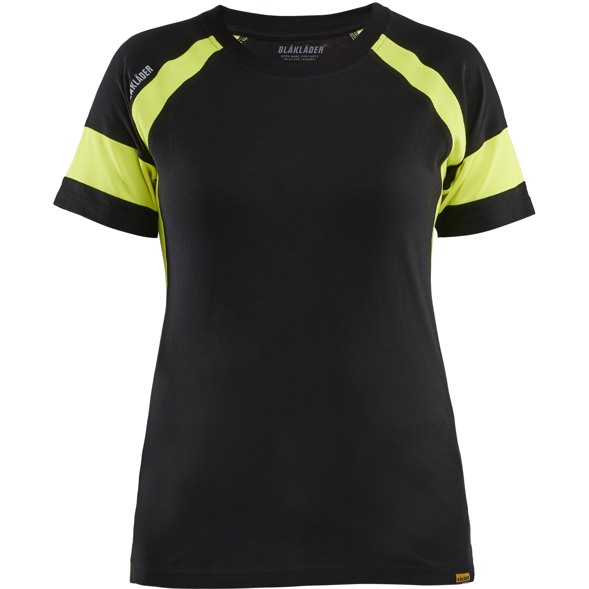 Blaklader High Vis Ladies T-Shirt, Black/Yellow