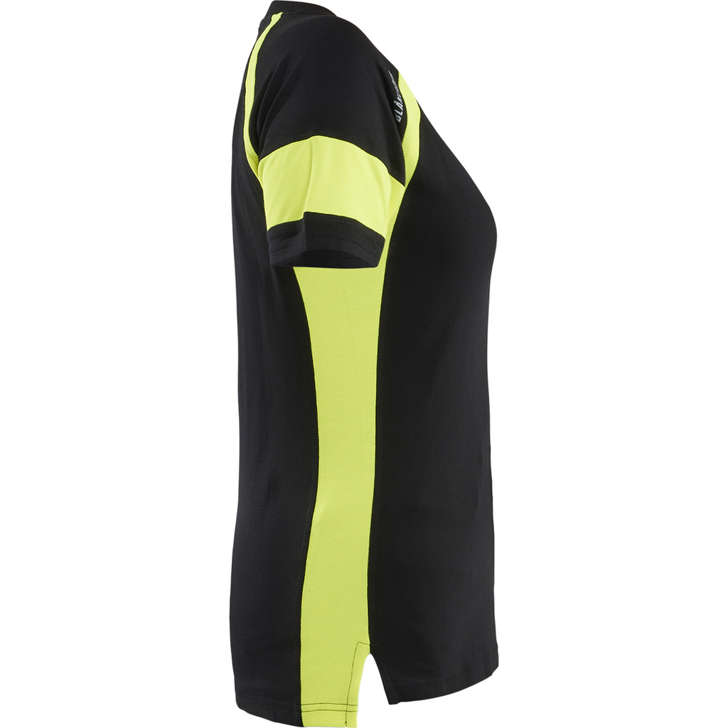 Blaklader High Vis Ladies T-Shirt, Black/Yellow (2)