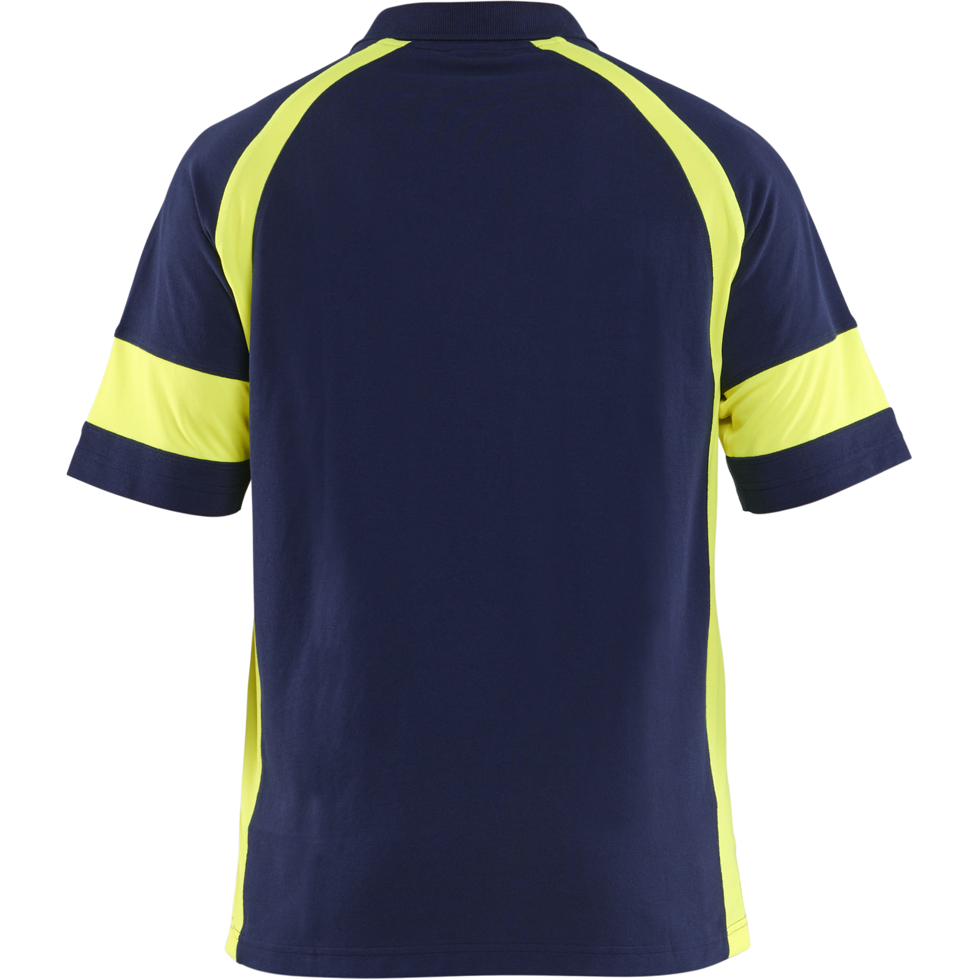 Blaklader High Vis Polo Shirt, Navy Blue/ Yellow (4)