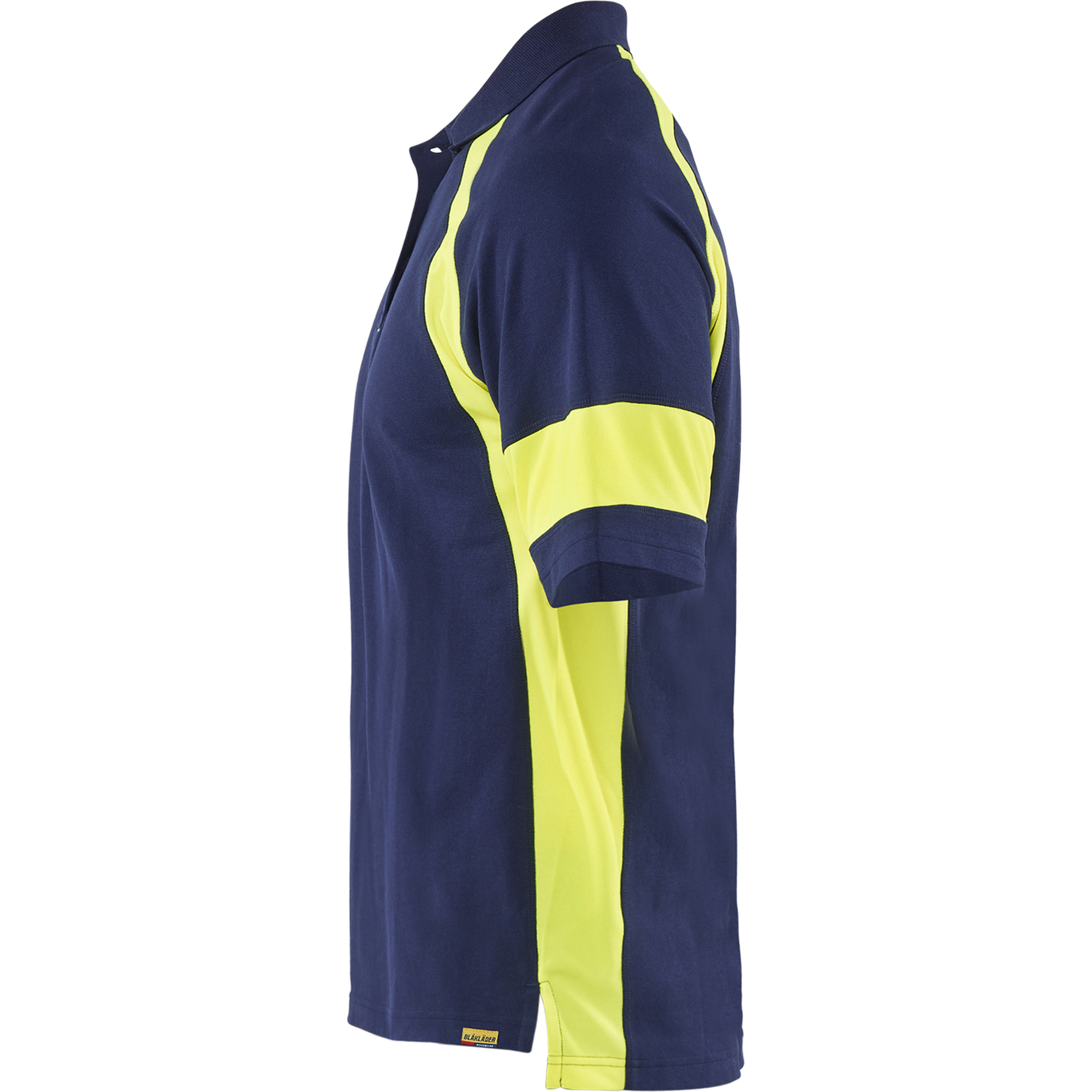 Blaklader High Vis Polo Shirt, Navy Blue/ Yellow (3)