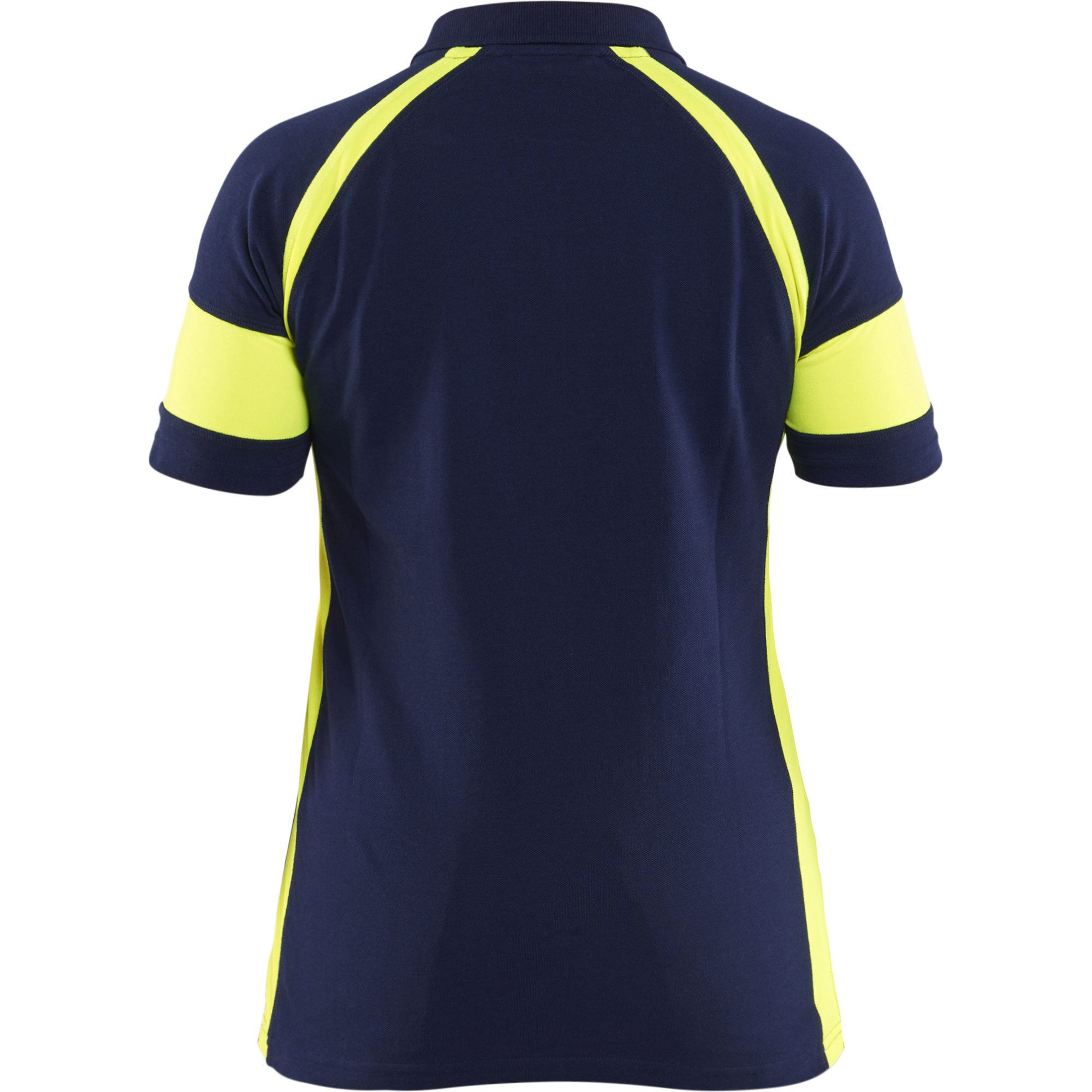 Blaklader High Vis Women's Polo Shirt, Navy Blue/ Yellow (4)
