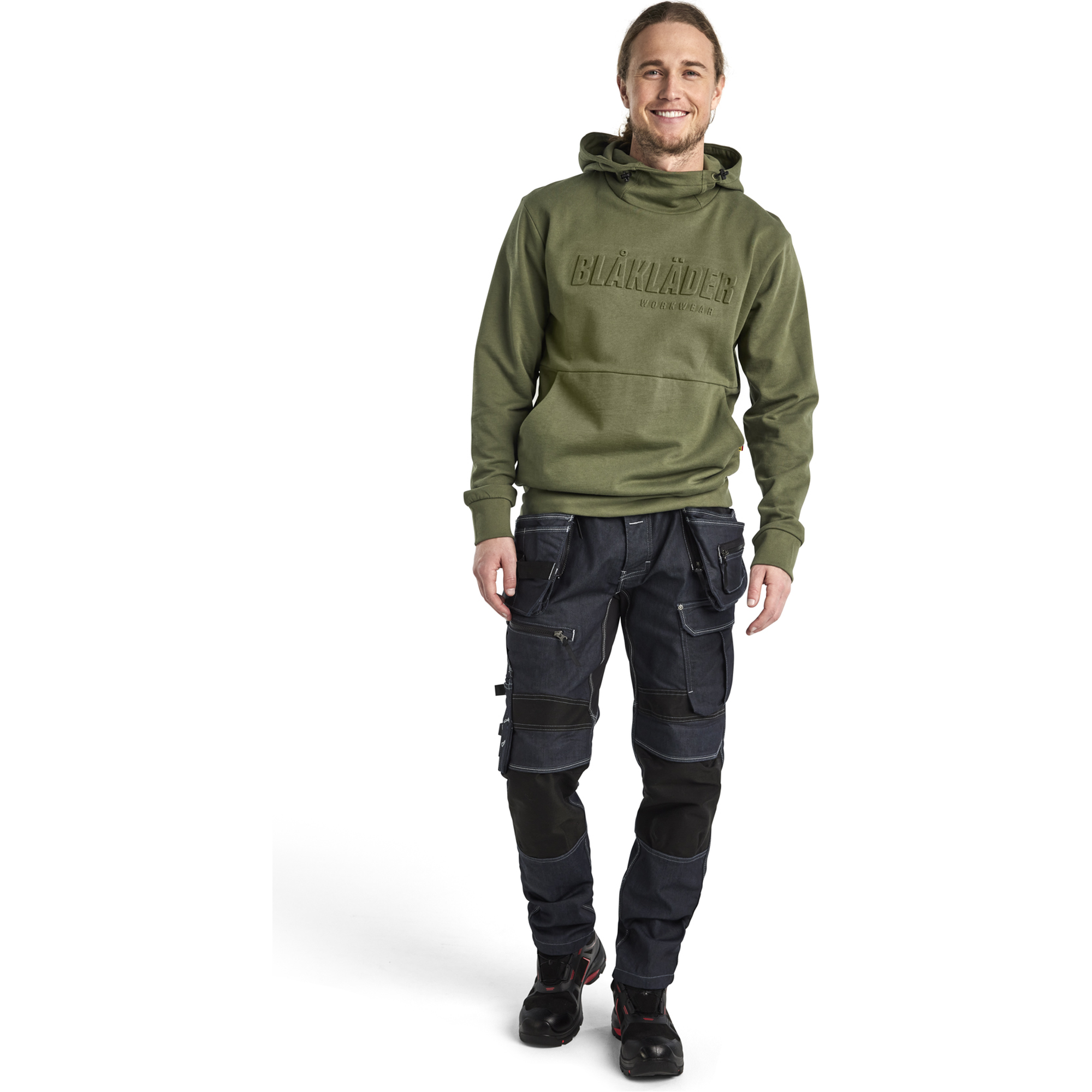 Blaklader 3D Hooded Sweatshirt, Autumn Green (5)
