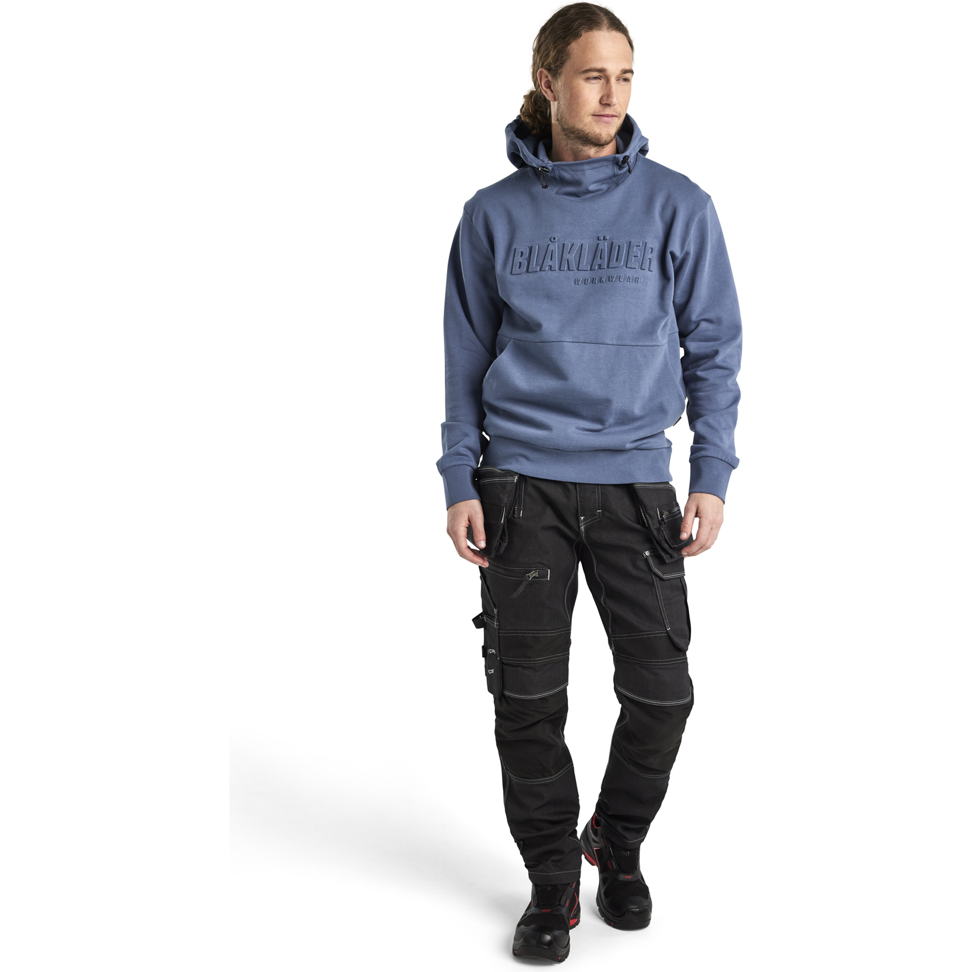 Blaklader 3D Hooded Sweatshirt, Dove Blue (5)