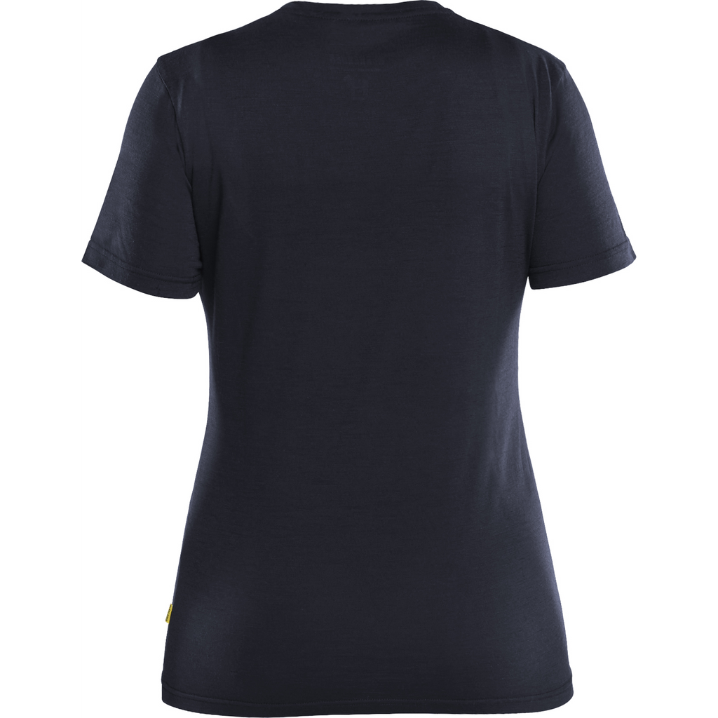 Blaklader Women's Merino Wool T-Shirt, Dark Navy Blue (4)