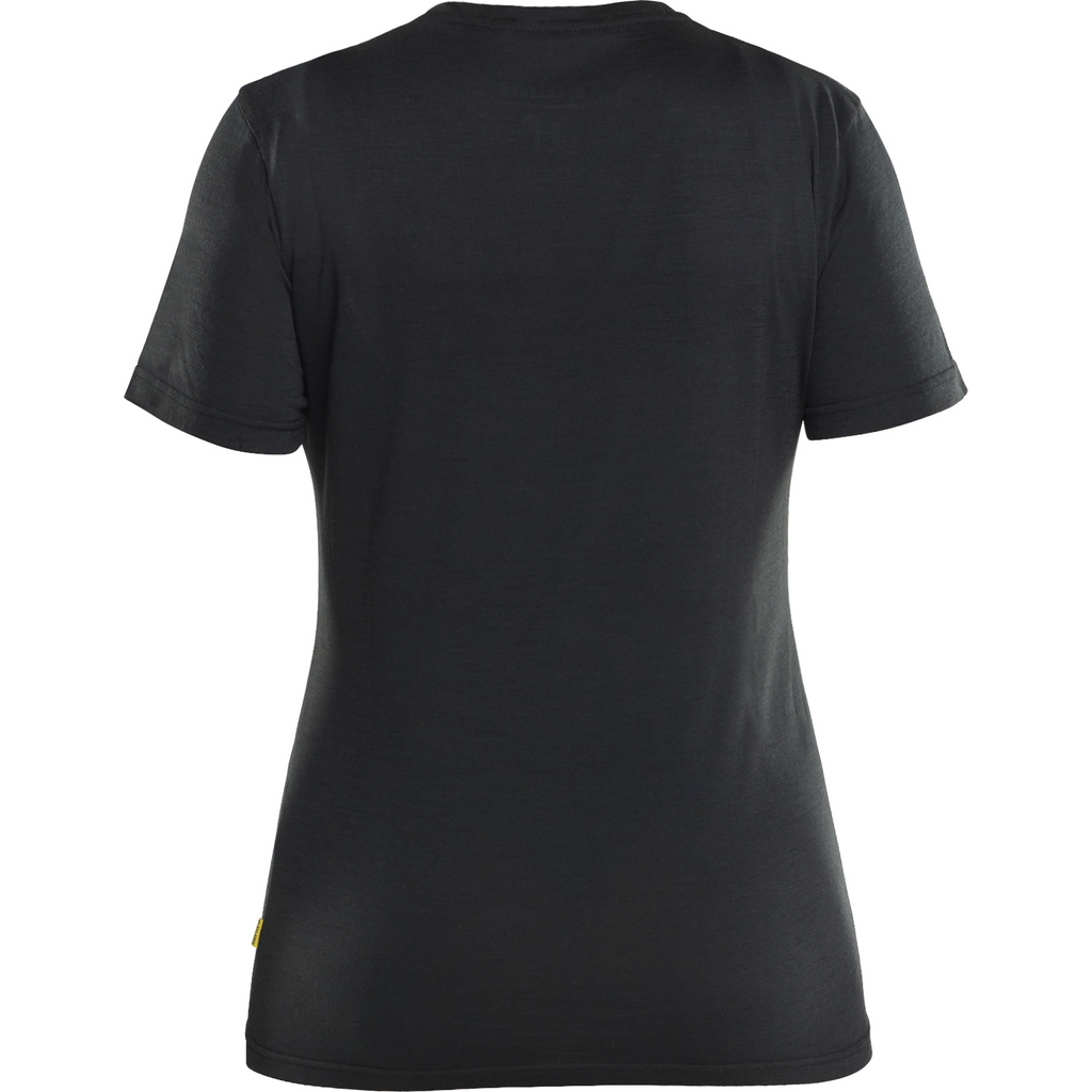 Blaklader Ladies Merino Wool T-Shirt, Black (4)