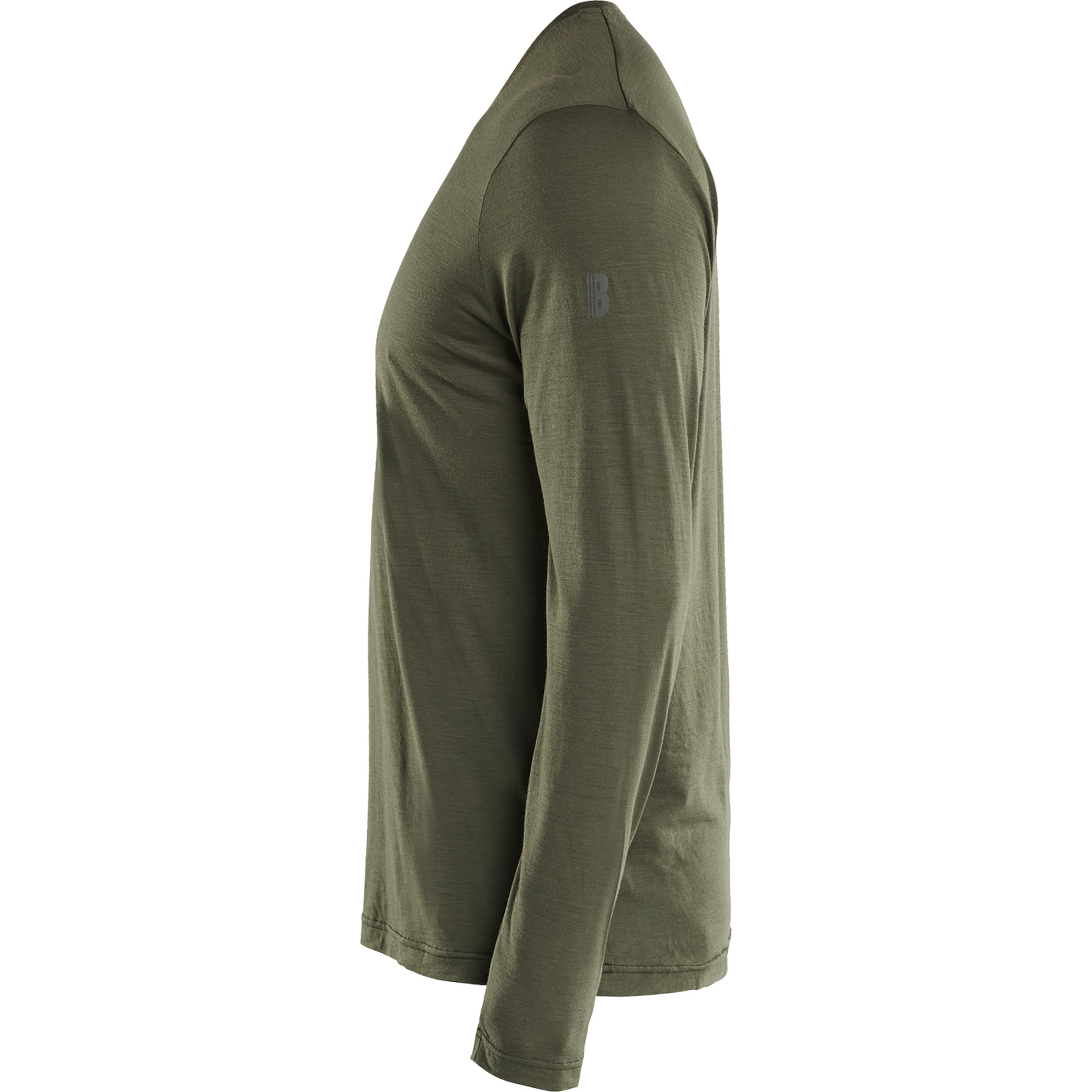Blaklader Merino Wool Long Sleeve Shirt, Forest Green (3)