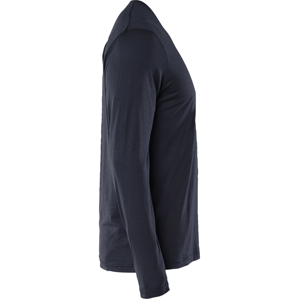 Blaklader Merino Wool Long Sleeve Shirt, Dark Navy (2)