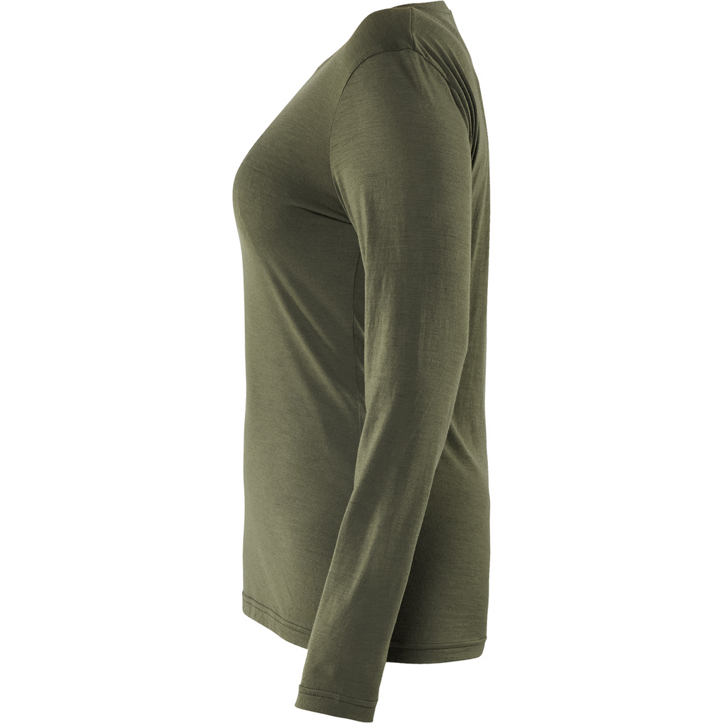 Blaklader Women's Merino Wool Long Sleeve T-Shirt, Forest Green (3)