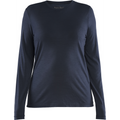 Blaklader Women's Merino Wool Long Sleeve Shirt, Dark Navy