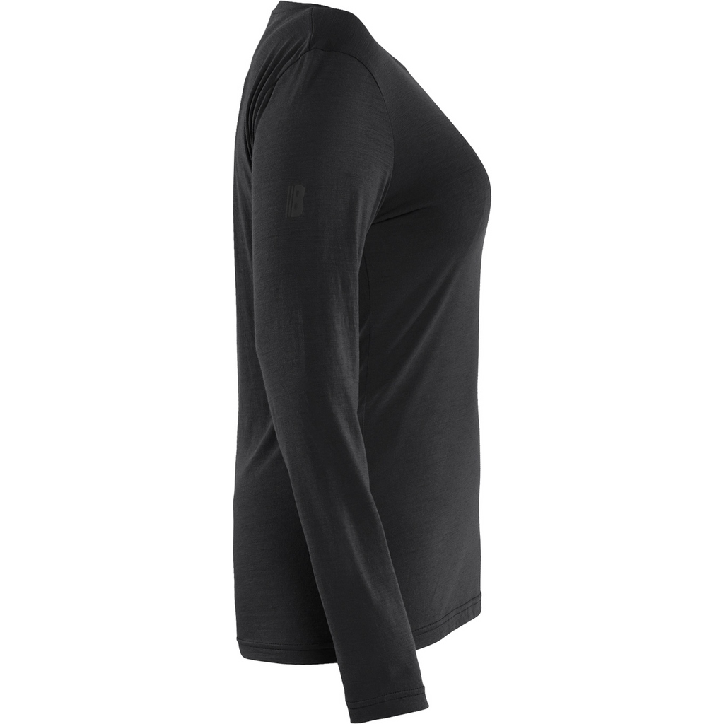 Blaklader Women's Long Sleeve Merino Wool T-Shirt, Black (2)