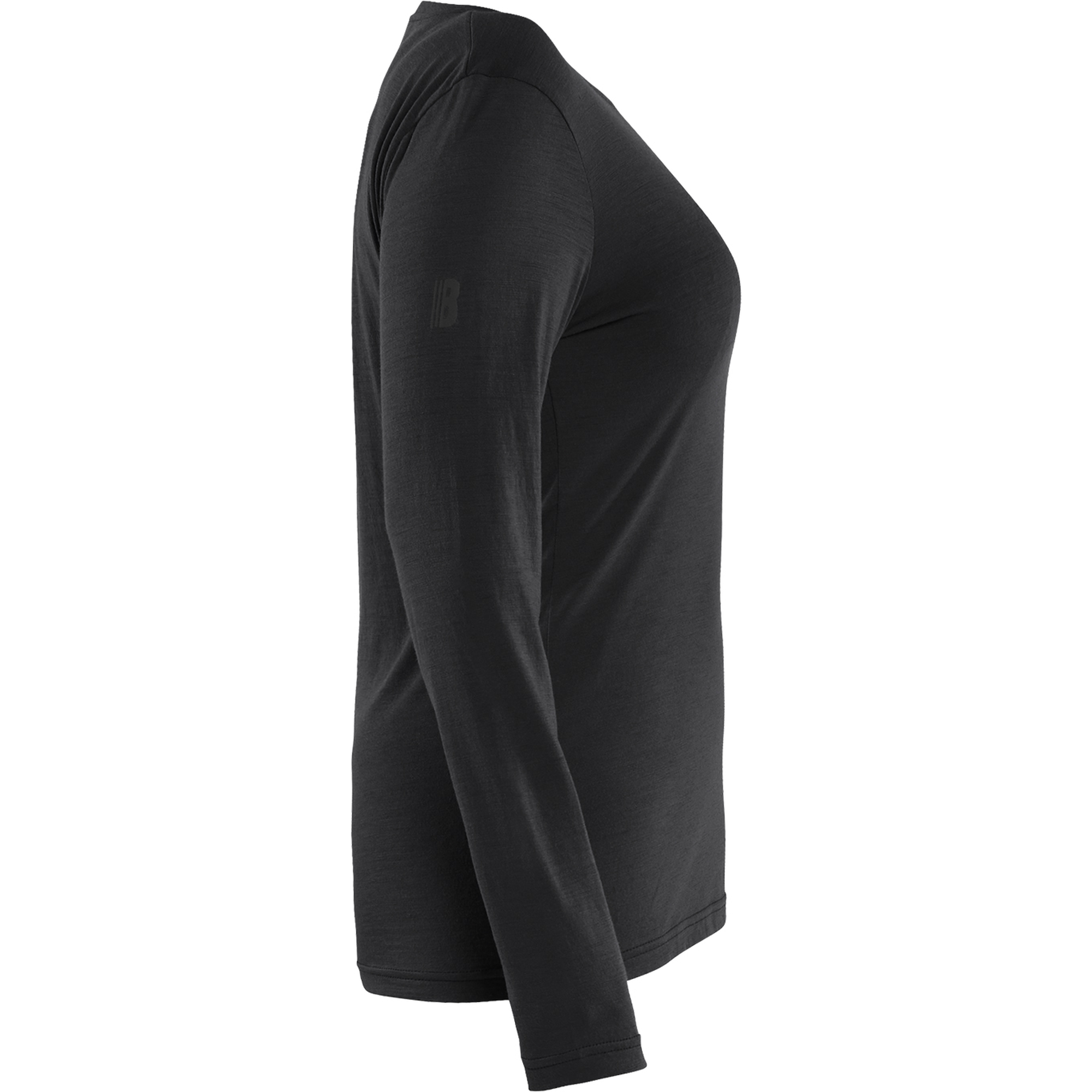Blaklader Women's Long Sleeve Merino Wool T-Shirt, Black (2)