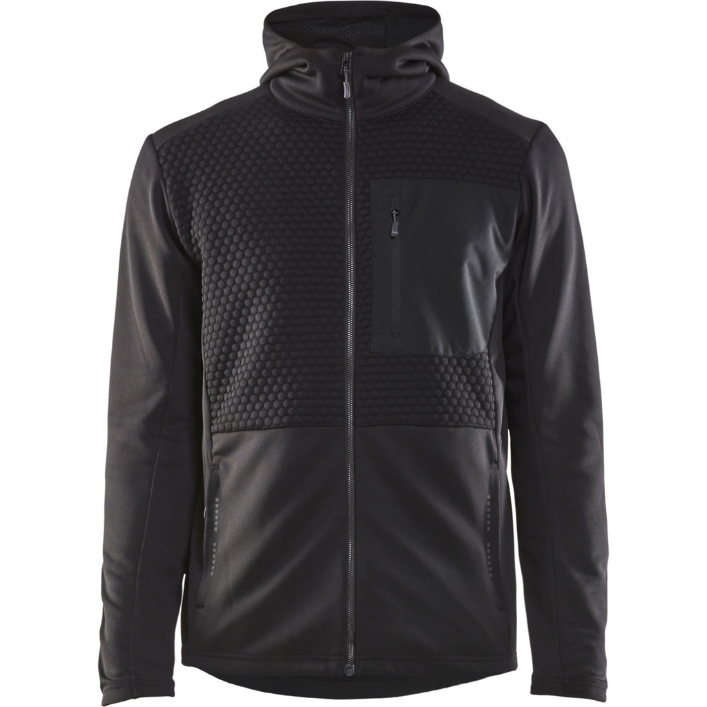 Blaklader Hooded Sweatshirt with Zipper, Black
