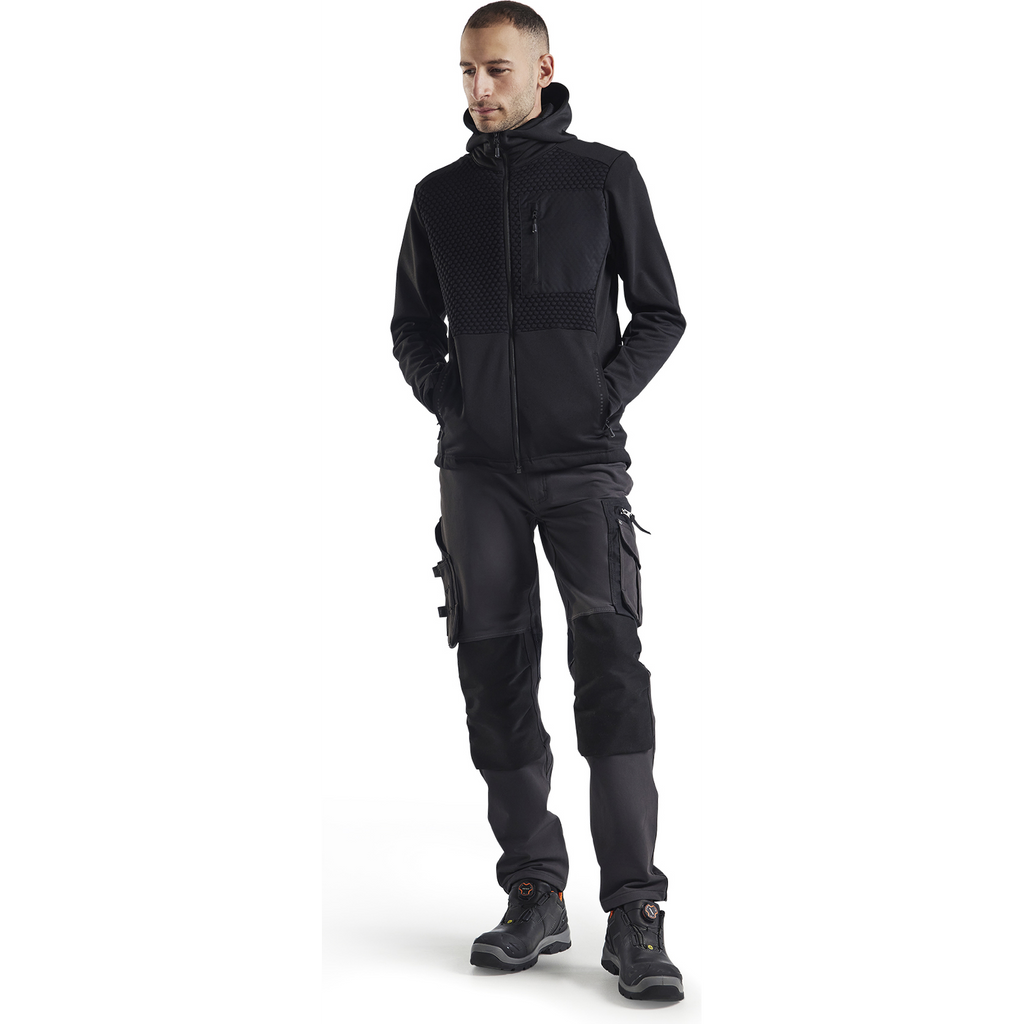 Blaklader Hooded Sweatshirt with Zipper, Black (5)
