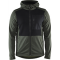 Blaklader Hooded Sweatshirt with Zipper, Autumn Green/Black