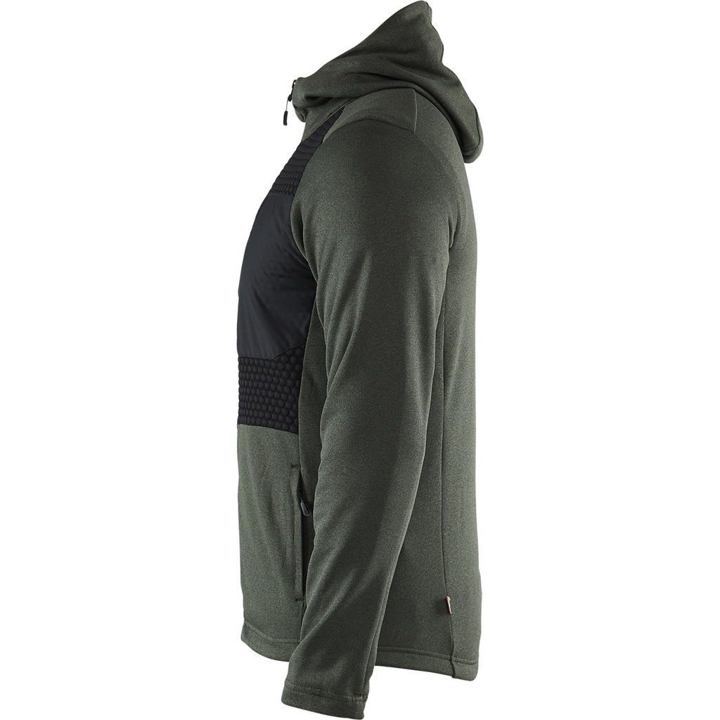 Blaklader Hooded Sweatshirt with Zipper, Autumn Green/Black (3)