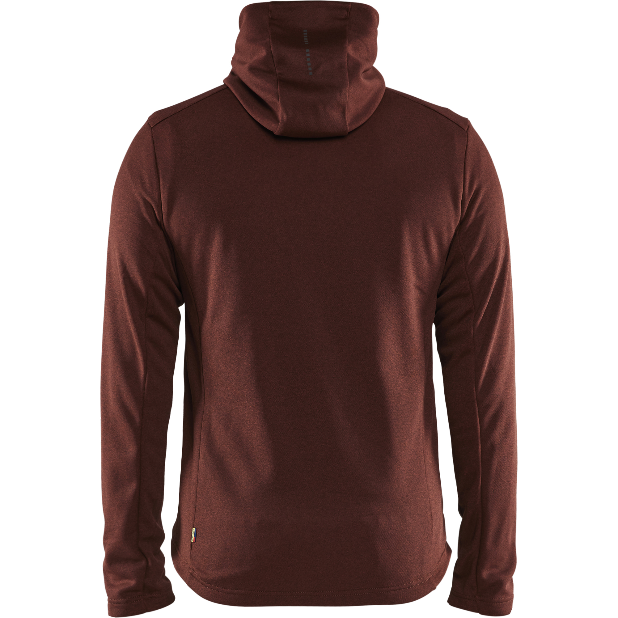 Blaklader Hooded Sweatshirt with Zipper, Rust Red/Black (4)