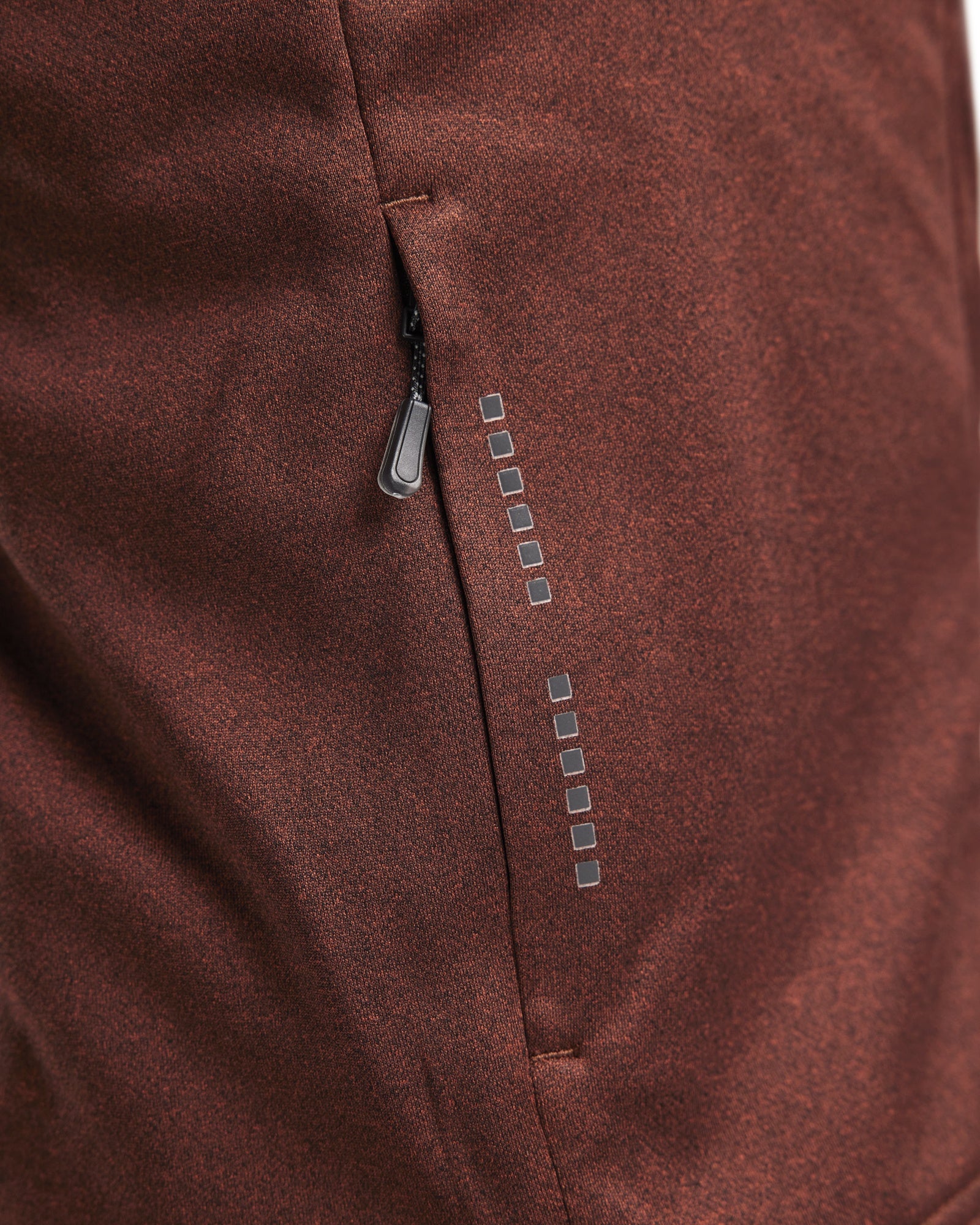 Blaklader Hooded Sweatshirt with Zipper, Rust Red/Black (7)