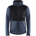 Blaklader Hooded Sweatshirt with Zipper, Dove Blue/Black
