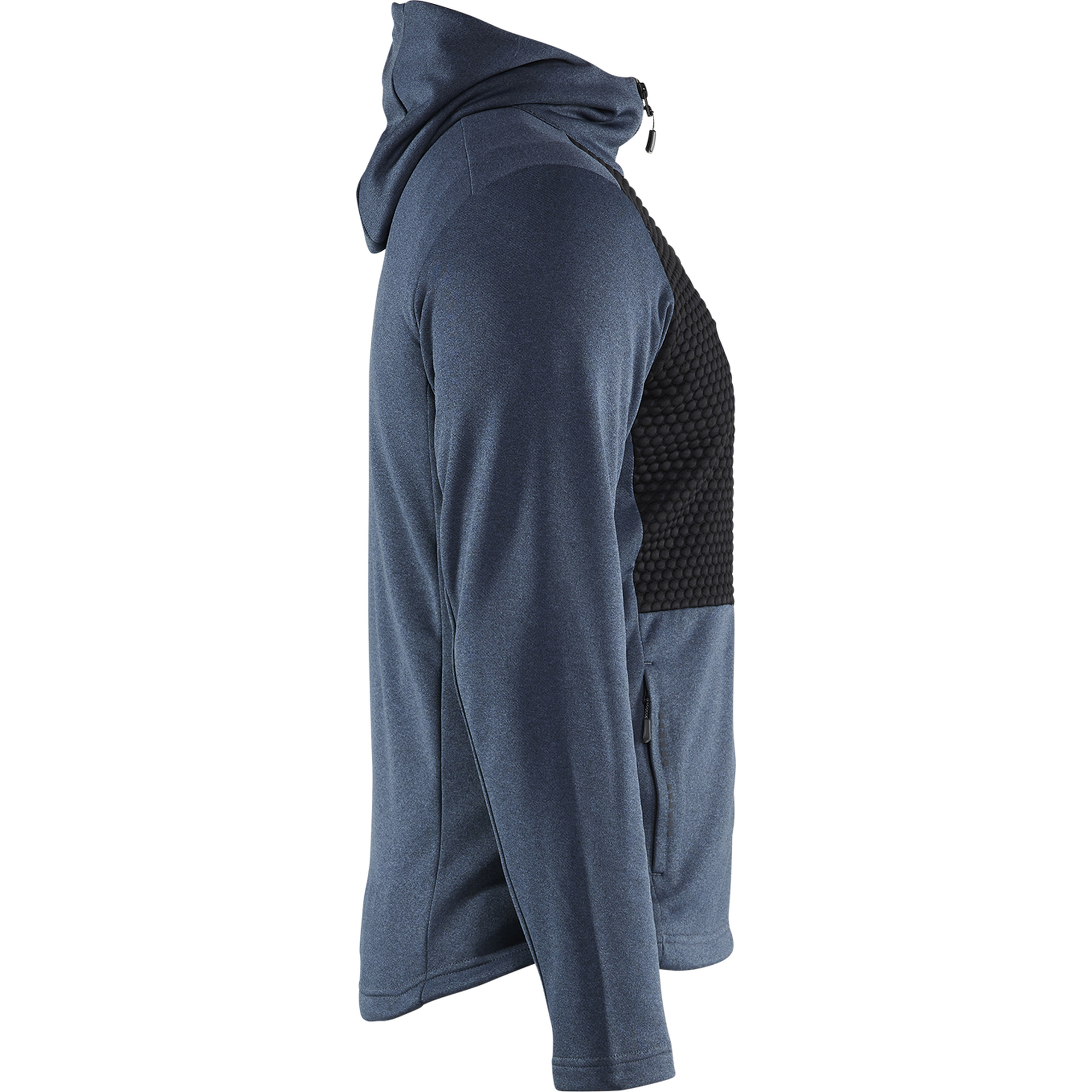 Blaklader Hooded Sweatshirt with Zipper, Dove Blue/Black (2)