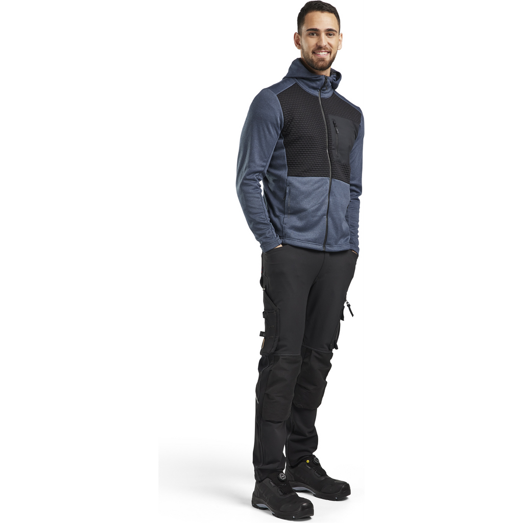 Blaklader Hooded Sweatshirt with Zipper, Dove Blue/Black (5)