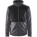 Blaklader Hooded Sweatshirt with Zip, Black Melange