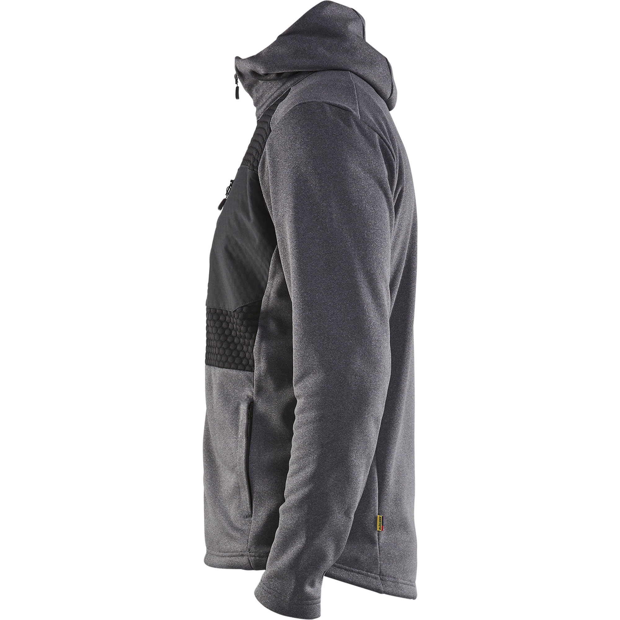 Blaklader Hooded Sweatshirt with Zip, Black Melange (3)