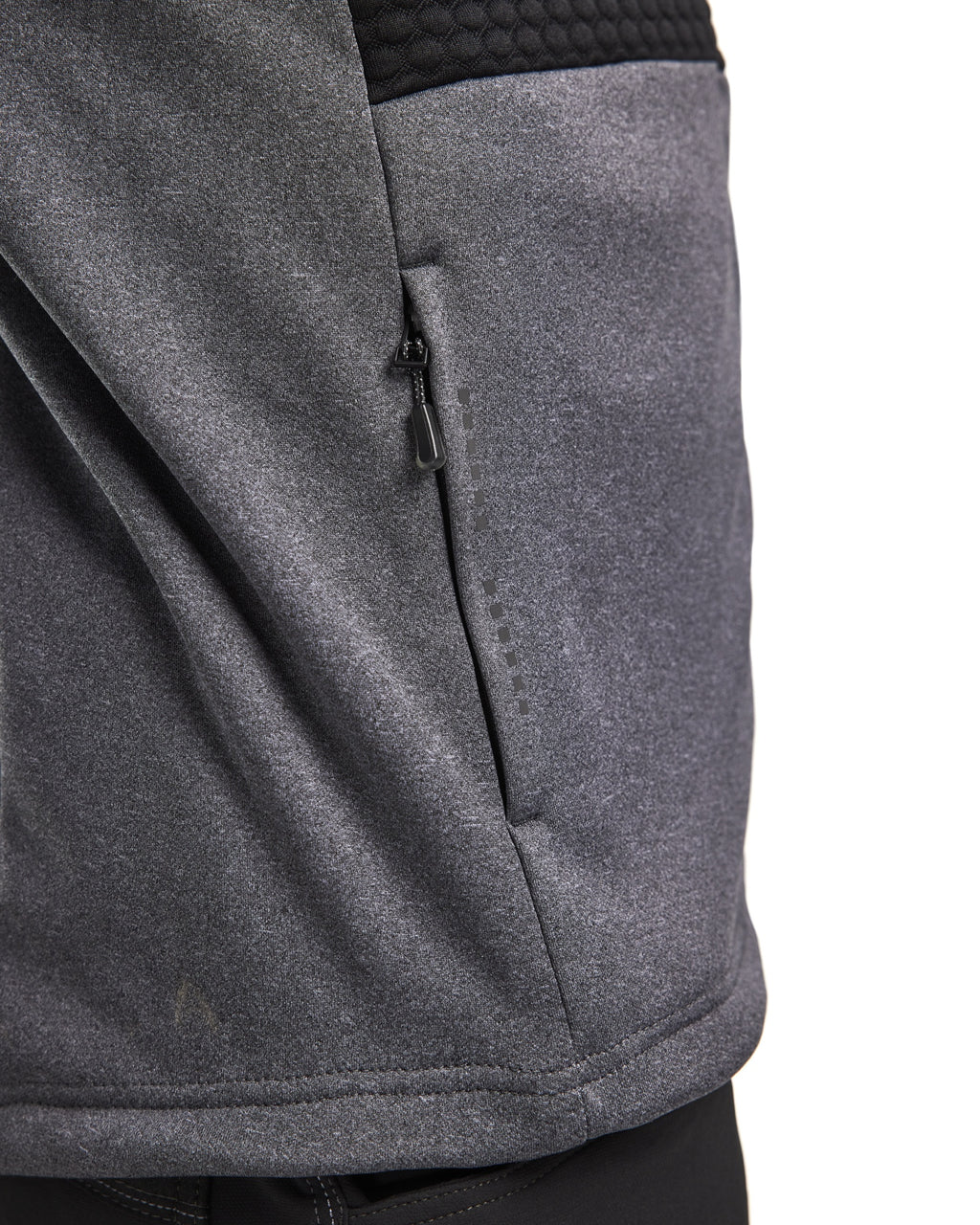 Blaklader Hooded Sweatshirt with Zip, Black Melange (7)