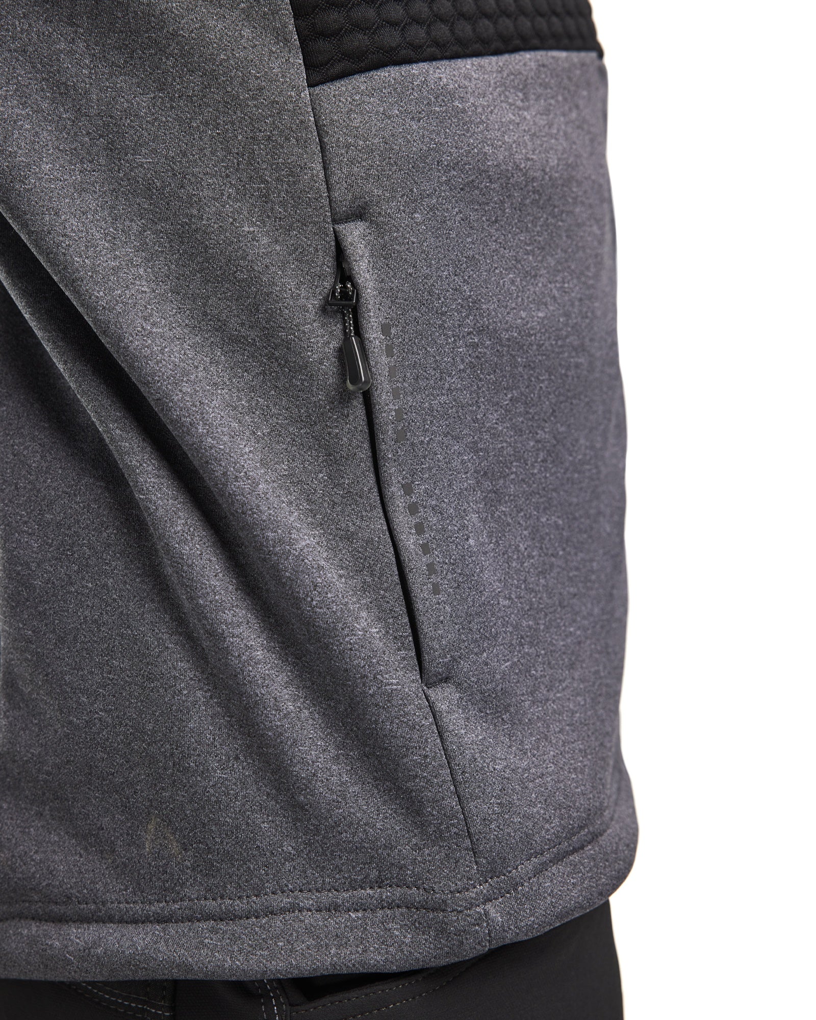 Blaklader Hooded Sweatshirt with Zip, Black Melange (7)