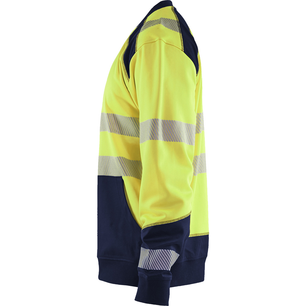 Blaklader High Vis Sweatshirt, Yellow/Navy Blue (3)