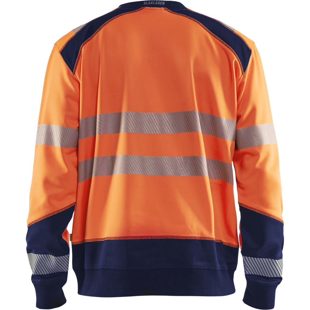 Blaklader High Vis Sweatshirt, Orange/Navy (4)