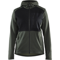 Blaklader Ladies Hooded Zip Sweatshirt, Autumn Green/Black