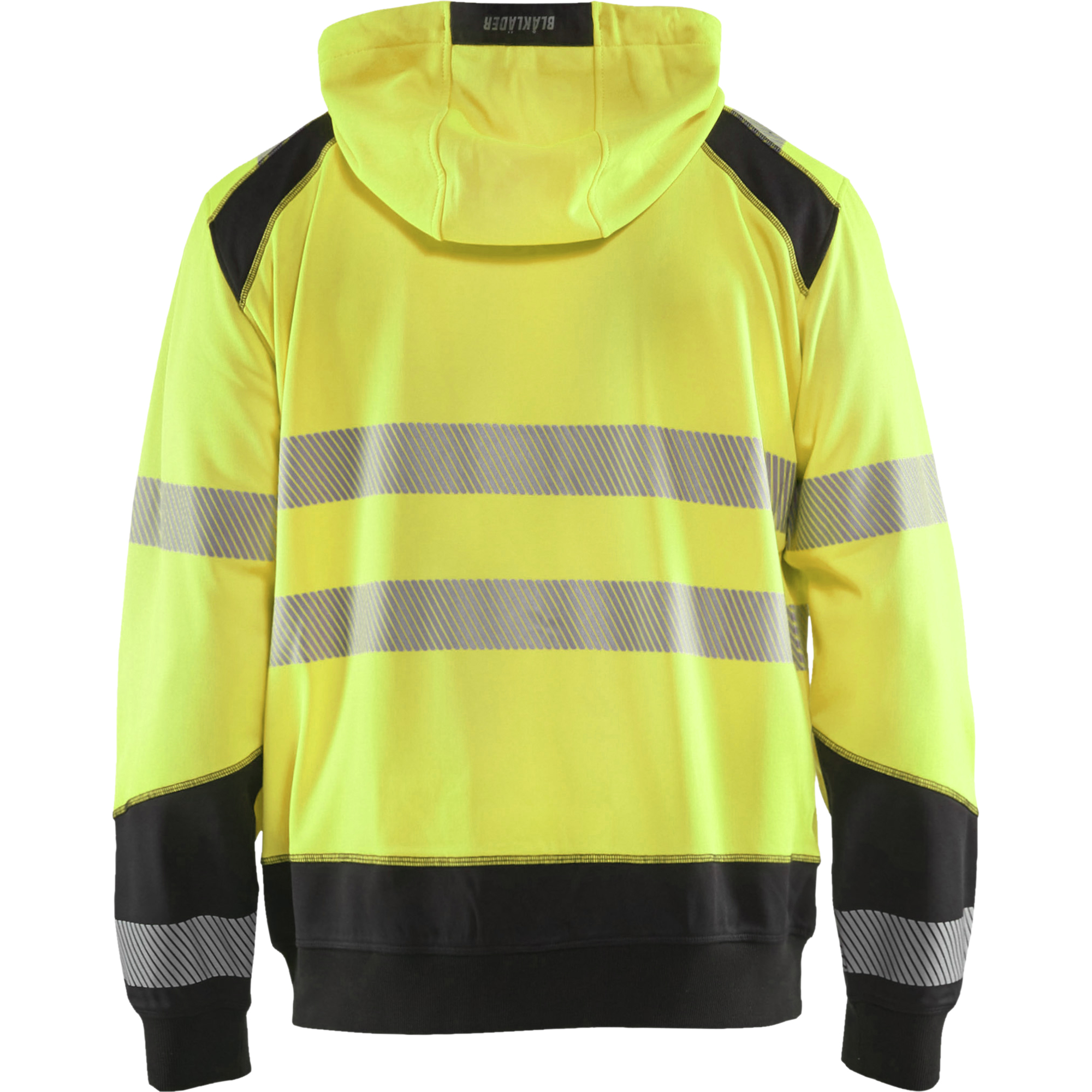 Blaklader High Vis Hooded Sweatshirt, Yellow/Black (4)