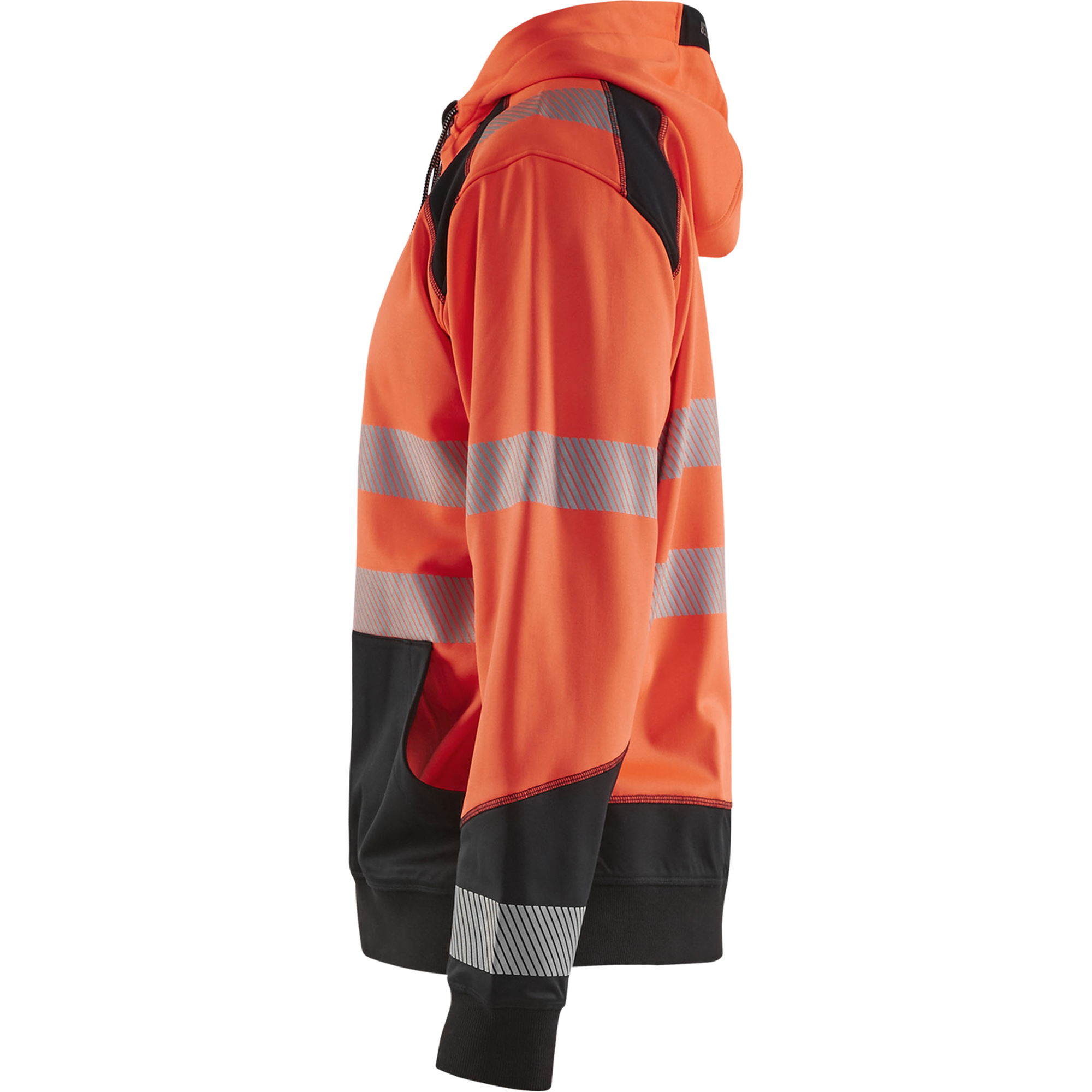 Blaklader High Vis Hooded Sweatshirt, Red/Black (3)