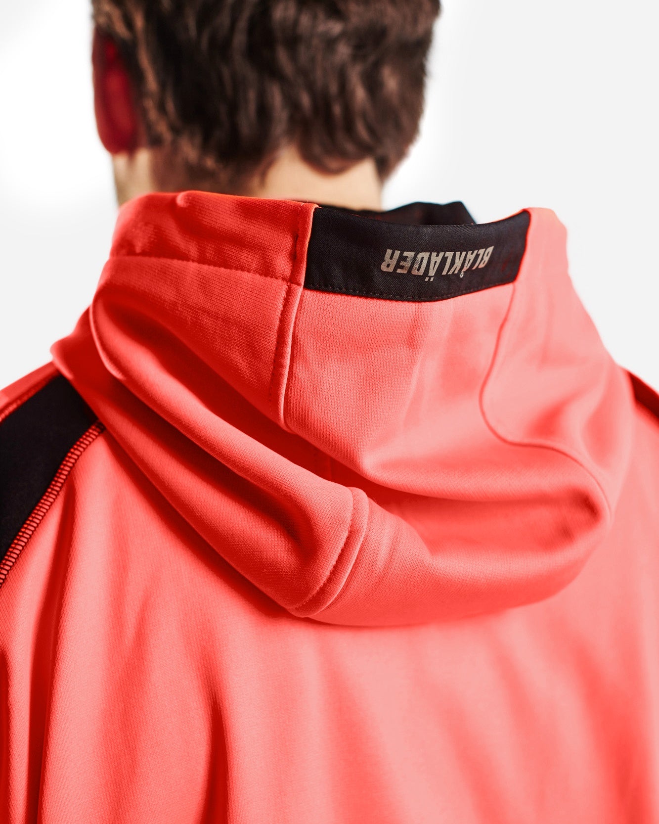 Blaklader High Vis Hooded Sweatshirt, Red/Black (6)