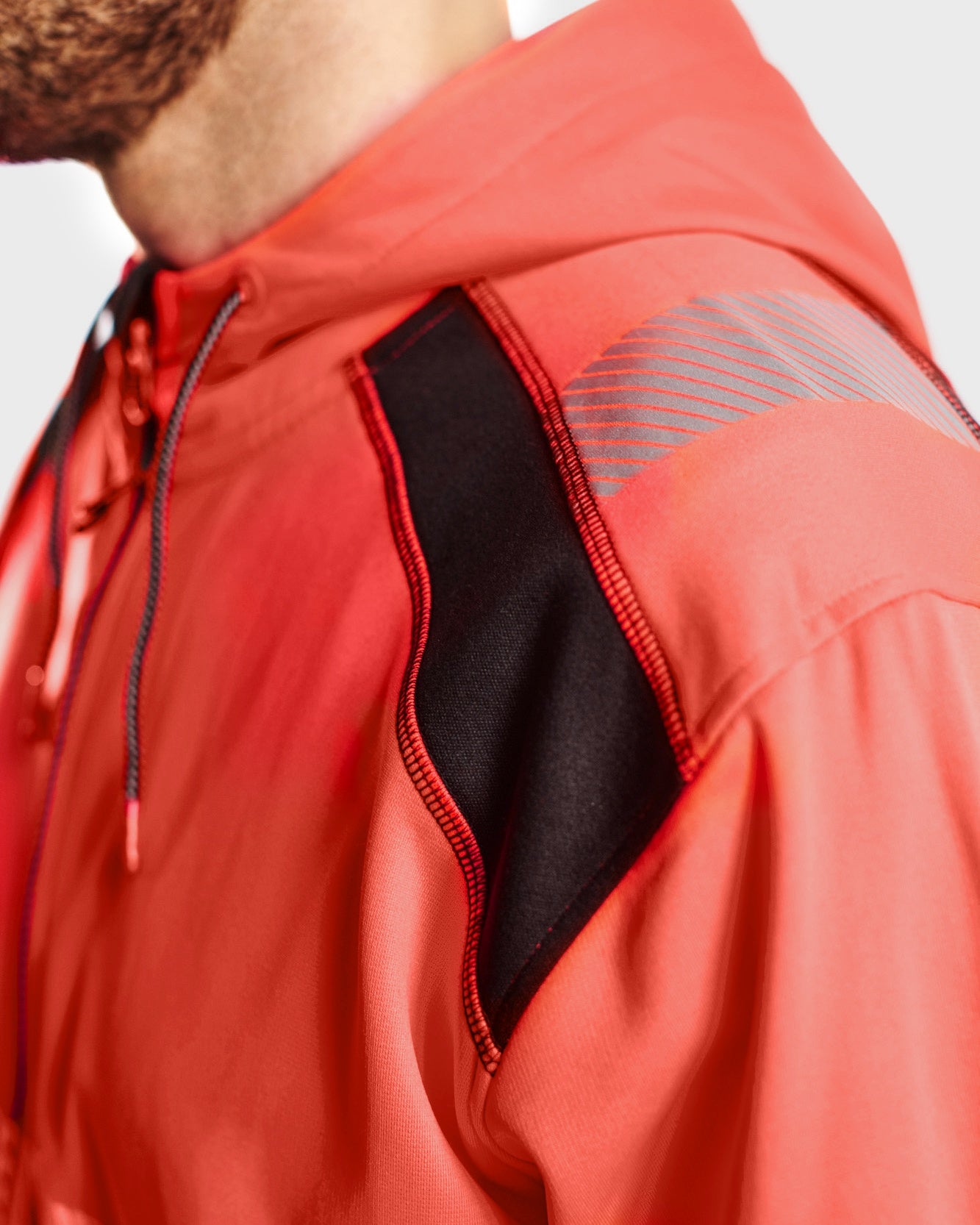 Blaklader High Vis Hooded Sweatshirt, Red/Black (9)