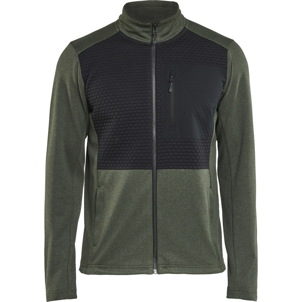 Blaklader Full Zip Sweatshirt, Autumn Green/Black