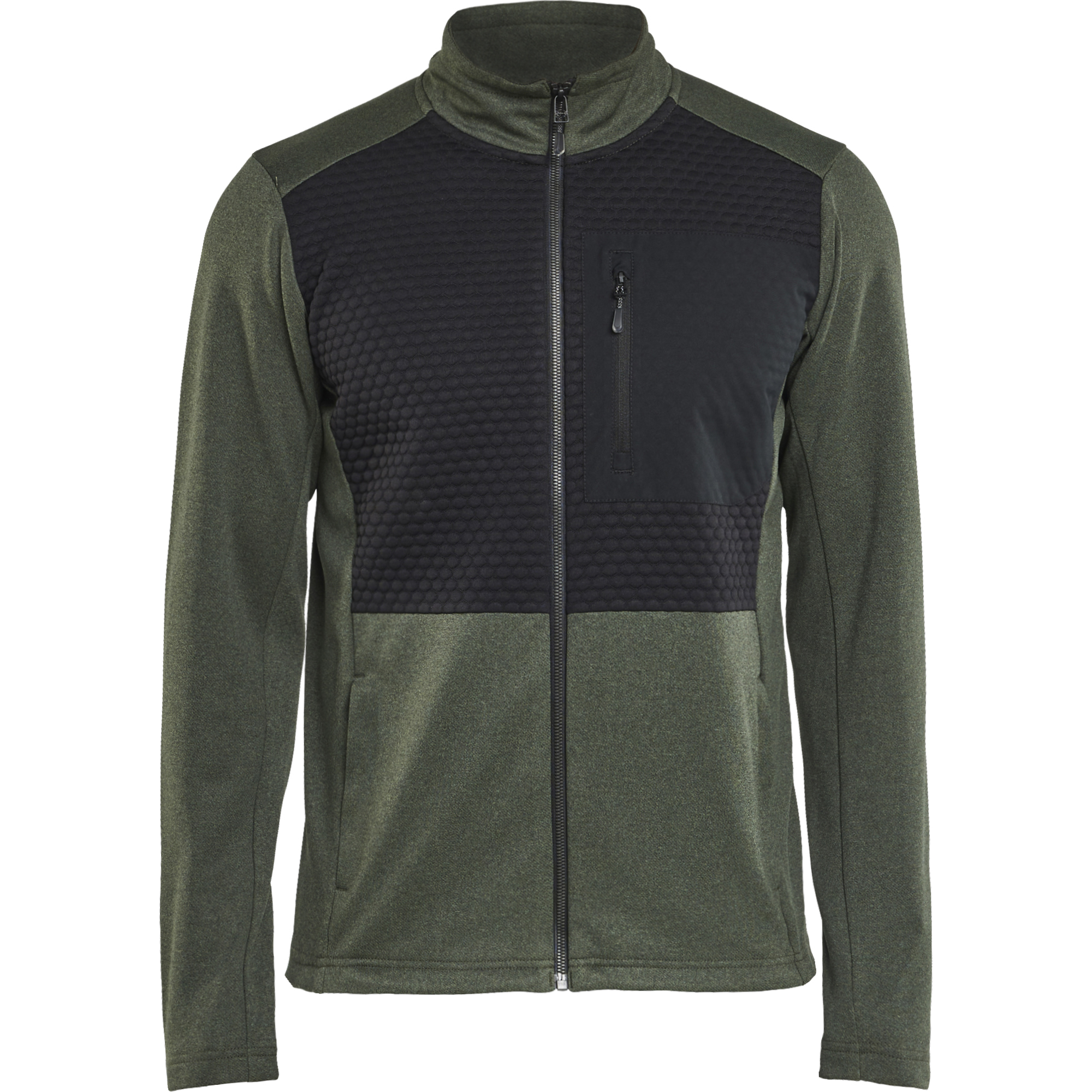 Blaklader Full Zip Sweatshirt, Autumn Green/Black
