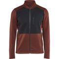 Blaklader Full Zip Sweatshirt, Rust Red/Black