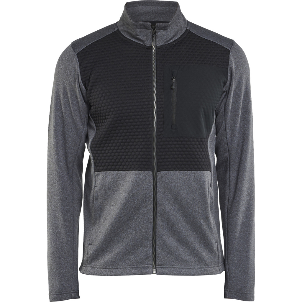 Blaklader Full Zip Sweatshirt, Black Melange