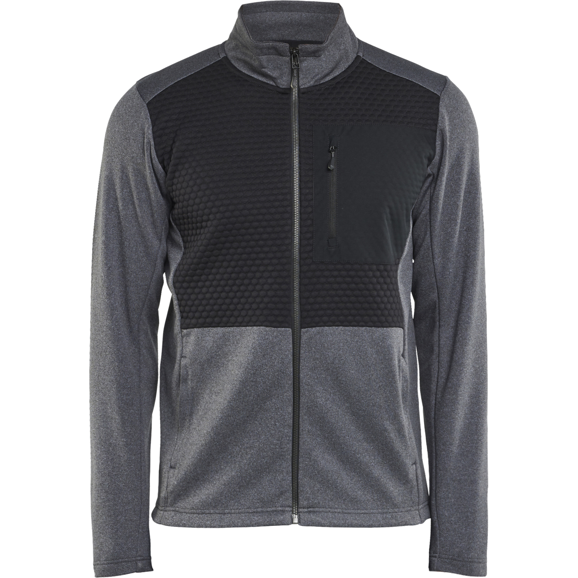 Blaklader Full Zip Sweatshirt, Black Melange