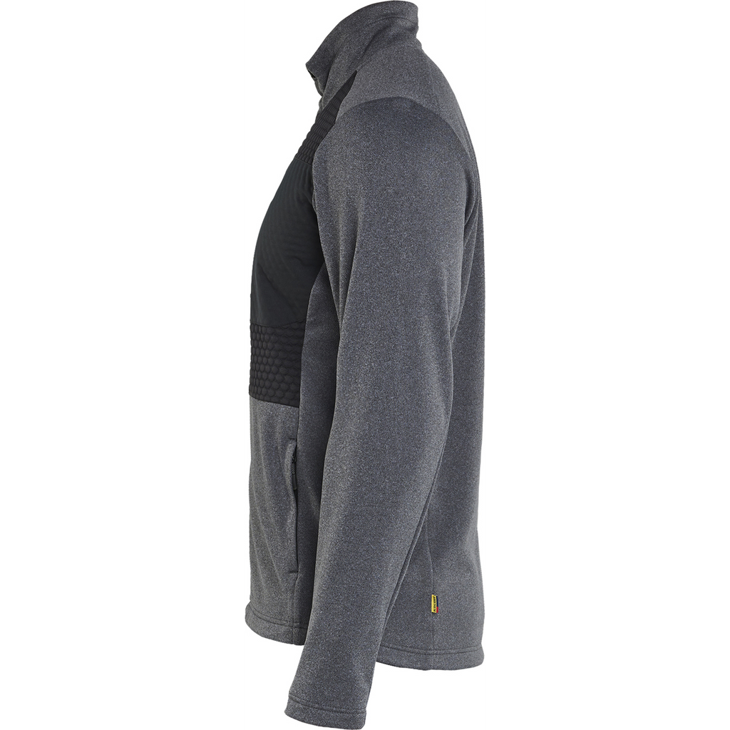 Blaklader Full Zip Sweatshirt, Black Melange (2)